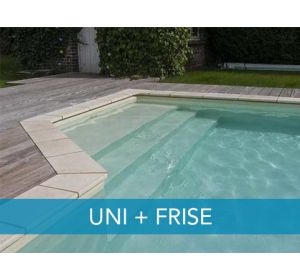 Escalier liner uni + frise