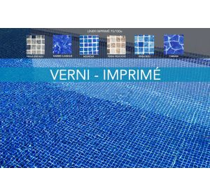 liner imprimé vernis pour piscine