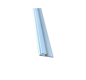 Rail d'accrochage PVC horizontal droit 46 mm - barre de 2 M