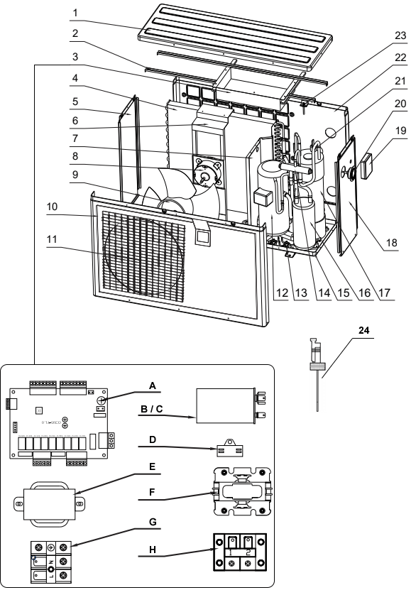 pièces détachées pompe chaleur piscine arroka