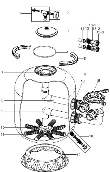 pièces détachées pompe doseuse ph piscine sotech
